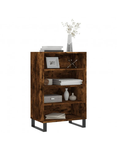 Credenza Rovere Fumo 57x35x90 cm in Legno Multistrato