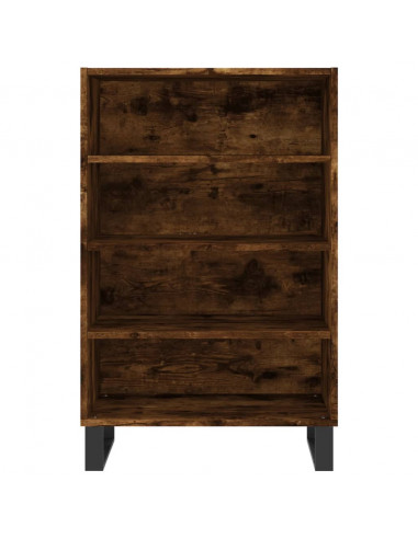 Credenza Rovere Fumo 57x35x90 cm in Legno Multistrato