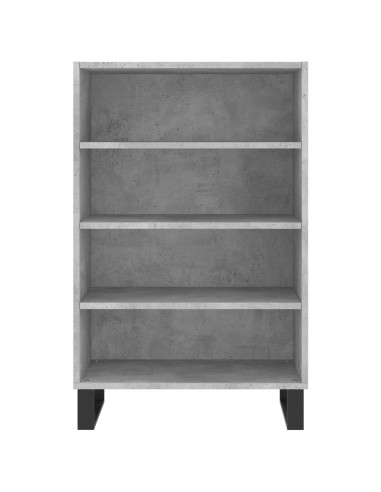 Credenza Grigio Cemento 57x35x90 cm in Legno Multistrato