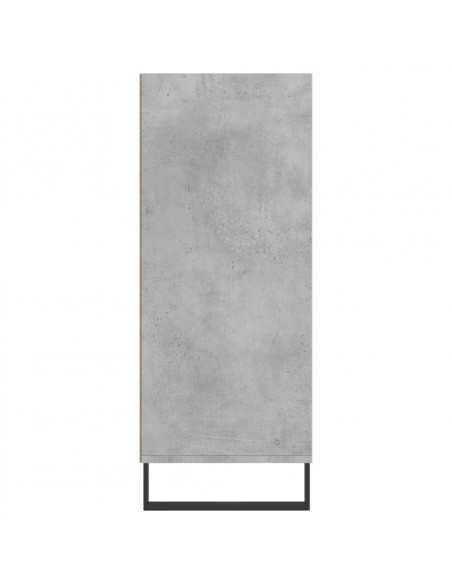 Credenza Grigio Cemento 57x35x90 cm in Legno Multistrato