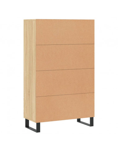 Credenza Rovere Sonoma 69,5x31x115 cm in Legno Multistrato