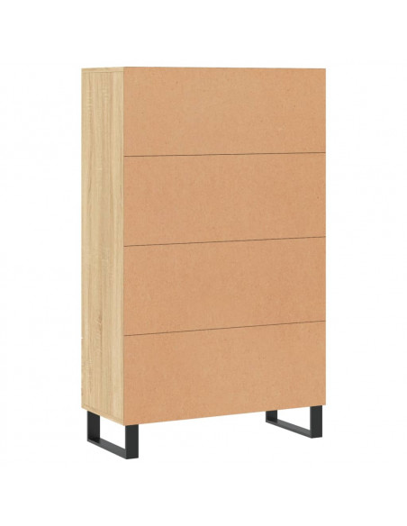 Credenza Rovere Sonoma 69,5x31x115 cm in Legno Multistrato