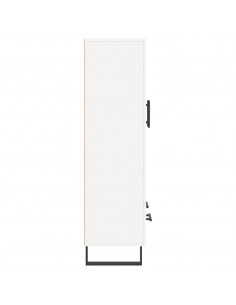 Credenza Bianca 69,5x31x115 cm in Legno Multistrato 2