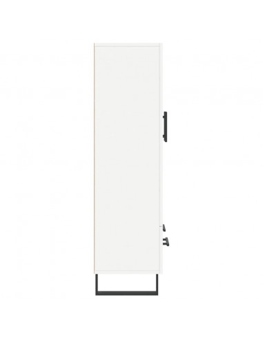Credenza Bianca 69,5x31x115 cm in Legno Multistrato