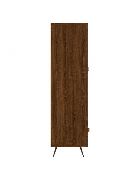 Credenza Rovere Marrone 69,5x31x115 cm in Legno Multistrato