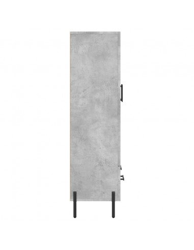 Credenza Grigio Cemento 69,5x31x115 cm in Legno Multistrato