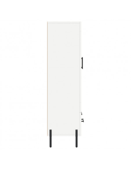 Credenza Bianca 69,5x31x115 cm in Legno Multistrato