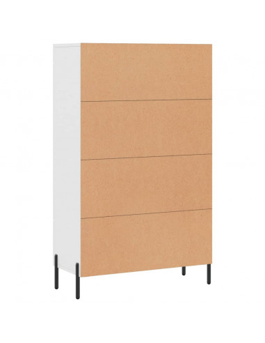 Credenza Bianca 69,5x31x115 cm in Legno Multistrato