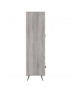Credenza Grigio Sonoma 69,5x31x115 cm in Legno Multistrato 2