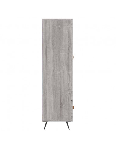 Credenza Grigio Sonoma 69,5x31x115 cm in Legno Multistrato
