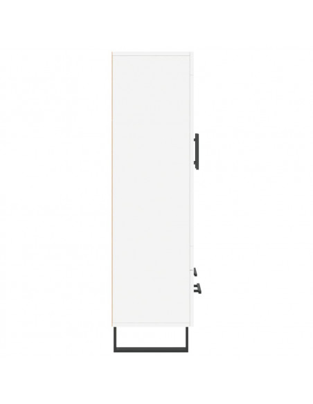 Credenza Bianca 69,5x31x115 cm in Legno Multistrato