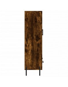 Credenza Rovere Fumo 69,5x31x115 cm in Legno Multistrato 2