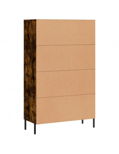 Credenza Rovere Fumo 69,5x31x115 cm in Legno Multistrato