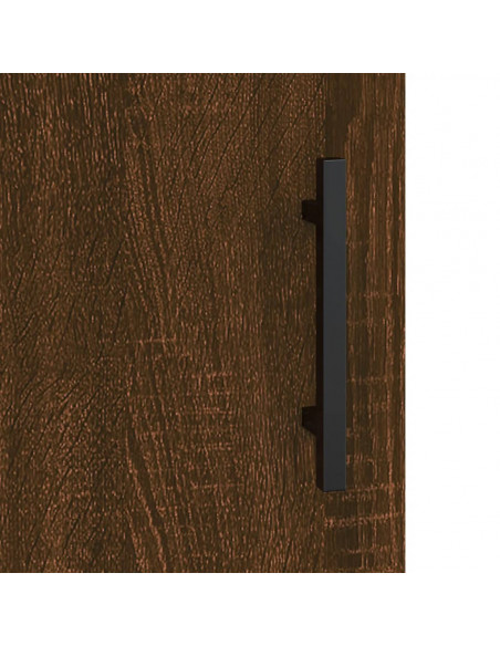 Credenza Rovere Marrone 69,5x31x115 cm in Legno Multistrato