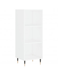 Credenza Bianca 34,5x32,5x90 cm in Legno Multistrato 2