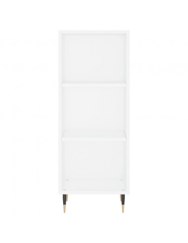 Credenza Bianca 34,5x32,5x90 cm in Legno Multistrato
