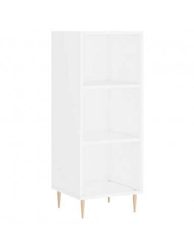 Credenza Bianca 34,5x32,5x90 cm in Legno Multistrato
