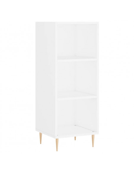 Credenza Bianca 34,5x32,5x90 cm in Legno Multistrato