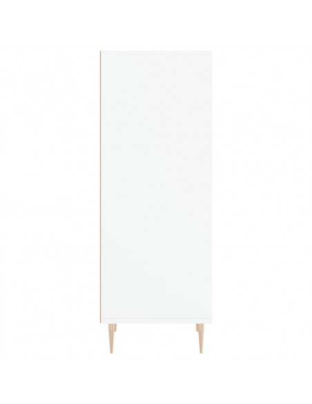Credenza Bianca 34,5x32,5x90 cm in Legno Multistrato