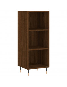 Credenza Rovere Marrone 34,5x32,5x90 cm in Legno Multistrato 2