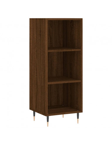 Credenza Rovere Marrone 34,5x32,5x90 cm in Legno Multistrato