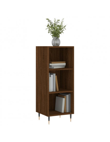 Credenza Rovere Marrone 34,5x32,5x90 cm in Legno Multistrato