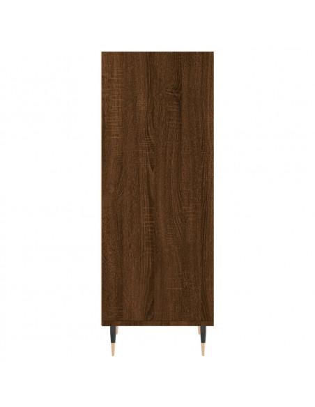 Credenza Rovere Marrone 34,5x32,5x90 cm in Legno Multistrato