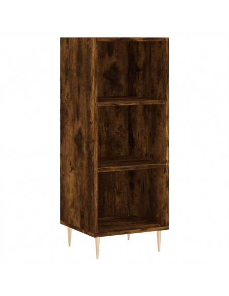 Credenza Rovere Fumo 34,5x32,5x90 cm in Legno Multistrato