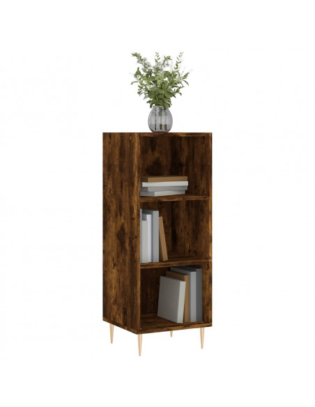 Credenza Rovere Fumo 34,5x32,5x90 cm in Legno Multistrato