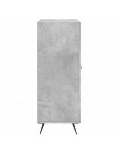 Credenza Grigio Cemento 69,5x34x90 cm in Legno Multistrato 2