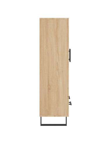 Credenza Rovere Sonoma 69,5x31x115 cm in Legno Multistrato