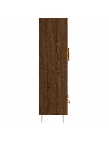 Credenza Rovere Marrone 69,5x31x115 cm in Legno Multistrato