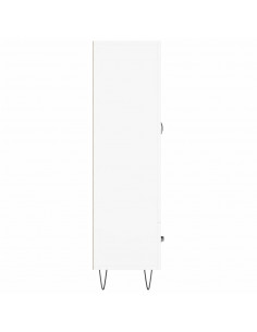 Credenza Bianca 69,5x31x115 cm in Legno Multistrato 2