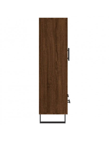 Credenza Rovere Marrone 69,5x31x115 cm in Legno Multistrato