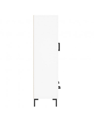 Credenza Bianca 69,5x31x115 cm in Legno Multistrato