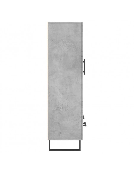Credenza Grigio Cemento 69,5x31x115 cm in Legno Multistrato