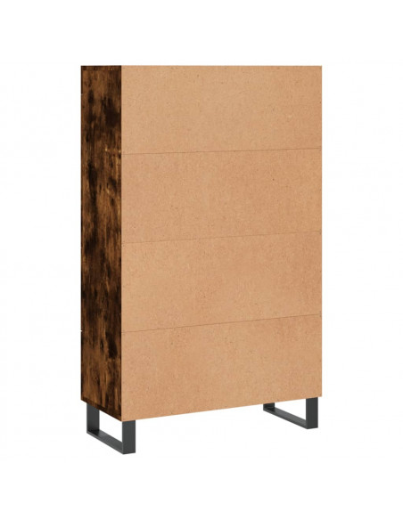 Credenza Rovere Fumo 69,5x31x115 cm in Legno Multistrato