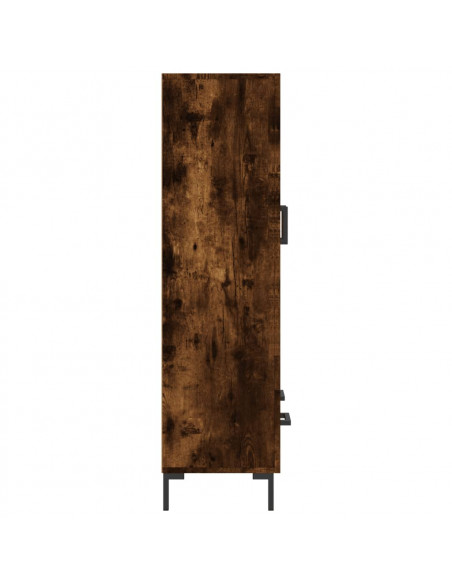 Credenza Rovere Fumo 69,5x31x115 cm in Legno Multistrato