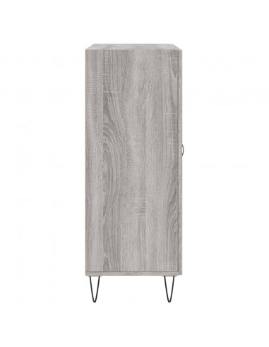 Credenza Grigio Sonoma 69,5x34x90 cm in Legno Multistrato