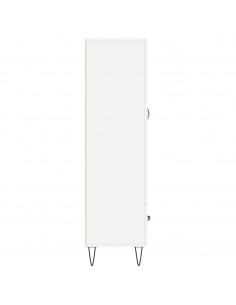 Credenza Bianca 69,5x31x115 cm in Legno Multistrato 2