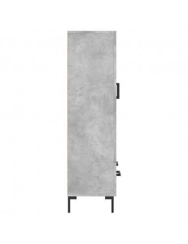 Credenza Grigio Cemento 69,5x31x115 cm in Legno Multistrato