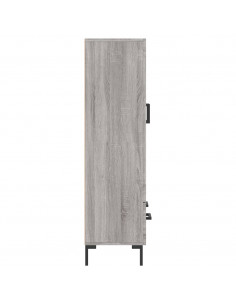 Credenza Grigio Sonoma 69,5x31x115 cm in Legno Multistrato 2