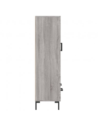 Credenza Grigio Sonoma 69,5x31x115 cm in Legno Multistrato