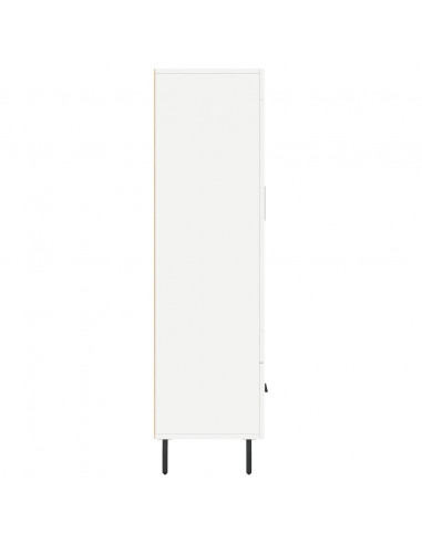Credenza Bianca 69,5x31x115 cm in Legno Multistrato