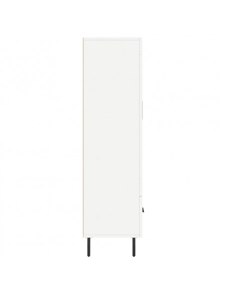 Credenza Bianca 69,5x31x115 cm in Legno Multistrato