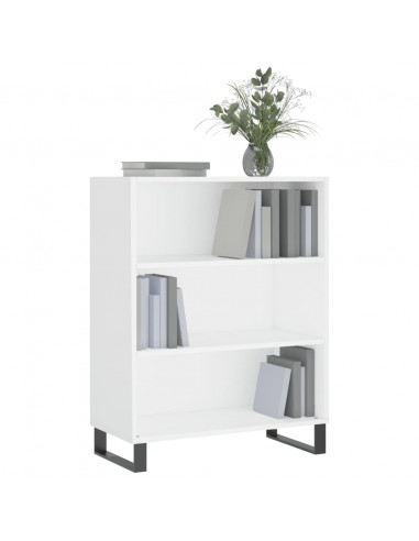 Scaffale Bianco 69,5x32,5x90 cm in Legno Multistrato