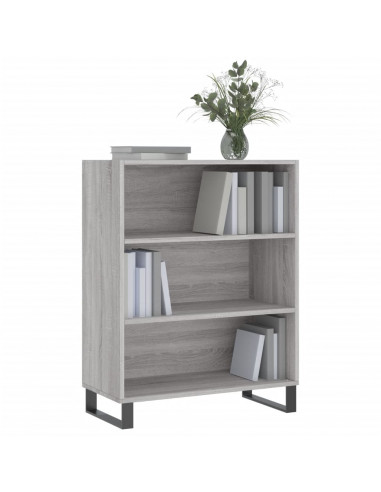 Scaffale Grigio Sonoma 69,5x32,5x90 cm in Legno Multistrato