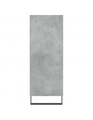Scaffale Grigio Cemento 69,5x32,5x90 cm in Legno Multistrato