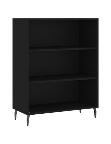 Scaffale Nero 69,5x32,5x90 cm in Legno Multistrato