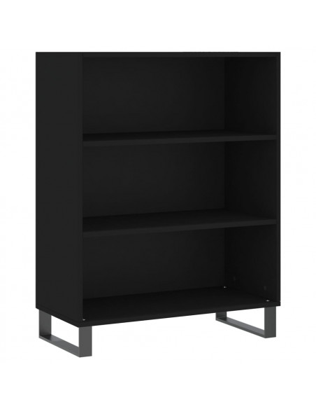 Scaffale Nero 69,5x32,5x90 cm in Legno Multistrato
